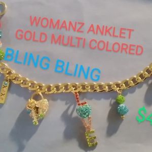 HAND MADE CHARM ANKLET AND BRACLETJ